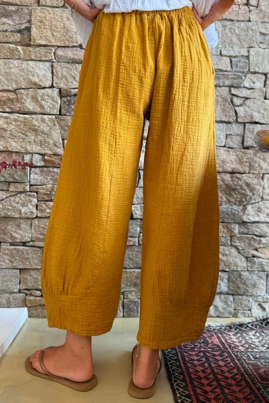 Santos Cushion Cotton Quirky Pant Tumeric?
